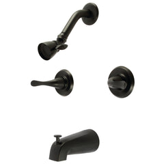 Tub and Shower Faucet, Tulare, Double Handle in Matte Black