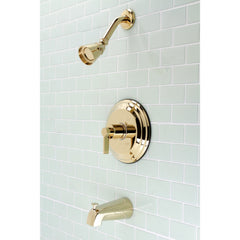Tub and Shower Faucet, Tulare, Single Handle in Polished Brass