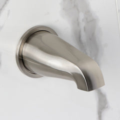 Tub and Shower Faucet, Verona, Triple Handle in Brushed Nickel
