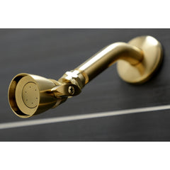 Tub and Shower Faucet, Victorian, Triple Cross Handle in Brushed Brass