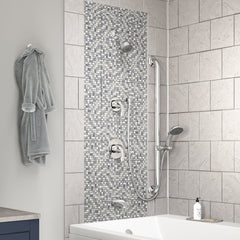 Tub and Shower System, Origins, Pressure Balanced, Hand Shower, Chrome