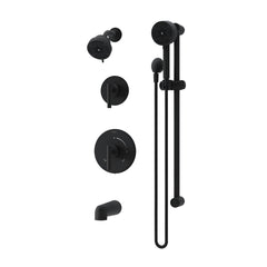 Tub and Shower Trim Kit, Dia HydroMersion, Wall Mount, Two Handle, Matte Black