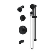 Tub and Shower Trim Kit, Dia HydroMersion, Wall Mount, Two Handle, Matte Black