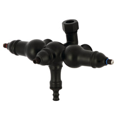 Tub Faucet Body, Heirloom, Vintage Down Spout in Matte Black