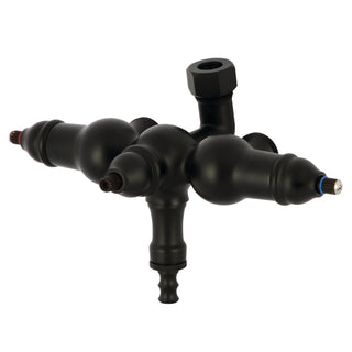 Tub Faucet Body, Heirloom, Vintage Down Spout in Matte Black