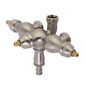 Tub Faucet Body, Vintage, 3-3/8 inch Down Spout in Brushed Nickel