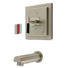 Tub Faucet, Kaiser, Single Handle Pressure Balanced in Brushed Nickel