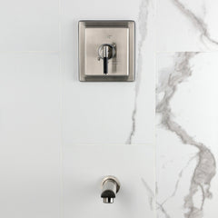 Tub Faucet, Kaiser, Single Handle Pressure Balanced in Brushed Nickel