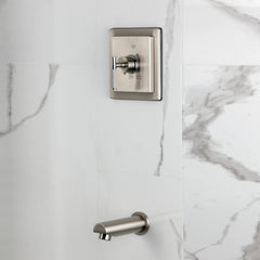 Tub Faucet, Kaiser, Single Handle Pressure Balanced in Brushed Nickel
