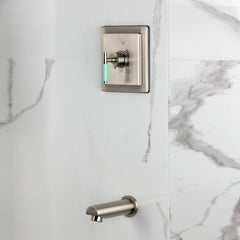 Tub Faucet, Kaiser, Single Handle Pressure Balanced in Brushed Nickel