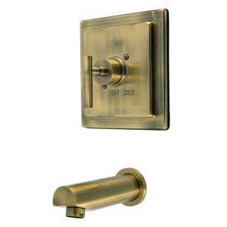Tub Faucet, Manhattan, Single Handle Pressure Balanced in Antique Brass