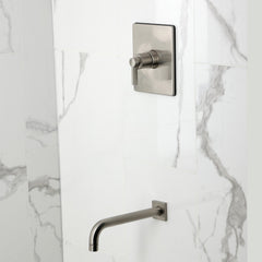 Tub Faucet, NuvoFusion, Pressure Balanced Single Handle in Brushed Nickel