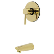 Tub Faucet Trim, Concord, Pressure Balanced with Non-Diverter Spout in Polished Brass