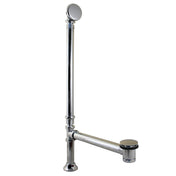 Tub Waste and Overflow, Sona, Double Swivel Toe Touch in Polished Chrome