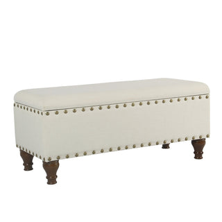 Tufted Entryway Bench with Lift-Up Storage, Gray Polyester Blend Upholstery