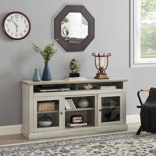 TV Media Stand for Up to 65-Inch TVs, Brown MDF