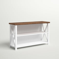 TV Stand, 52 in Wide, Solid Pine in White
