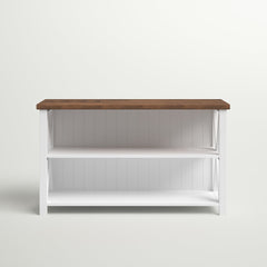 TV Stand, 52 in Wide, Solid Pine in White