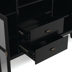 TV Stand, 53 Inch Wide, Solid Wood, Adjustable Height