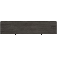 TV Stand, 70 in Wide, Weathered Gray with Barn Doors