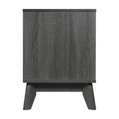 TV Stand, 71 in Wide with Two Cabinets, Black