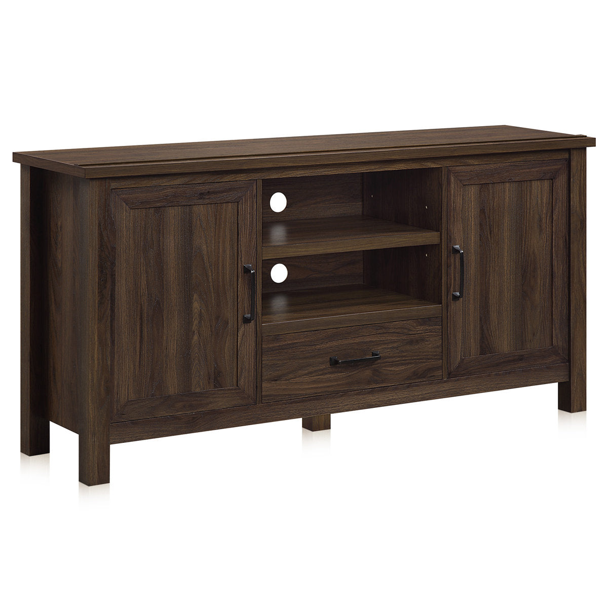 TV Stand for TVs Up to 65 Inches in Dark Walnut