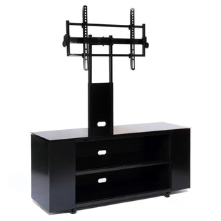 TV Stand for TVs Up to 88 in with Cable Management, Black