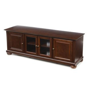 TV Stand in Solid and Manufactured Wood, Vintage Mahogany