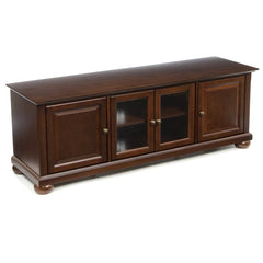 TV Stand in Solid and Manufactured Wood, Vintage Mahogany