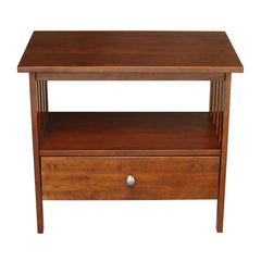 TV Stand in Solid Rubberwood with One Drawer