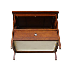 TV Stand in Solid Rubberwood with One Drawer