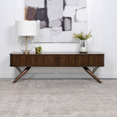 TV Stand, Mid-Century Modern, Walnut Brown, 70.75 Inch