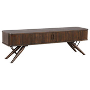 TV Stand, Mid-Century Modern, Walnut Brown, 70.75 Inch