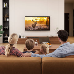 TV Stand with 3 Drawers, Extendable to 110.2 in, Walnut