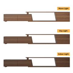 TV Stand with 3 Drawers, Extendable to 110.2 in, Walnut