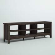 TV Stand with Open Shelves and Hidden Storage for TVs Up to 75 in