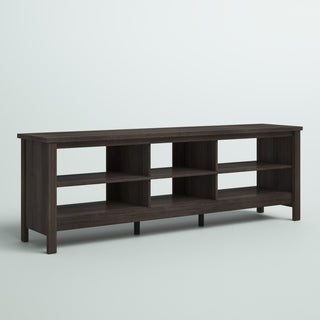 TV Stand with Open Shelves and Hidden Storage for TVs Up to 75 in