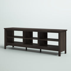 TV Stand with Open Shelves and Hidden Storage for TVs Up to 75 in