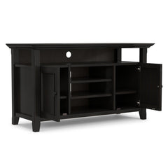 TV Stand with Solid and Manufactured Wood, Up to 60-Inch TVs