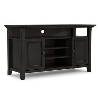 TV Stand with Solid and Manufactured Wood, Up to 60-Inch TVs