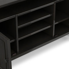 TV Stand with Solid and Manufactured Wood, Up to 60-Inch TVs