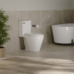 Two-Piece Elongated Toilet, Carlton Belmont, 1.28 GPF in Glossy White