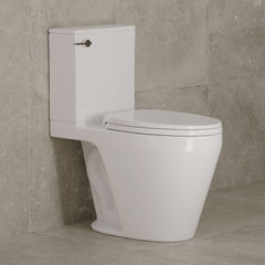 Two-Piece Elongated Toilet, Carlton Belmont, 1.28 GPF in Glossy White