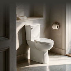Two-Piece Elongated Toilet, Classe, Extra Tall with 1.28 GPF in Glossy White