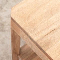 Two-Tier Coffee Table, Solid Wood in Natural