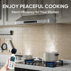 Under Cabinet Range Hood, 30 Inch, Dual Motors, 900 CFM, Stainless Steel