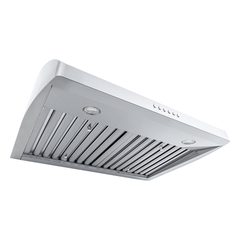 Under-Cabinet Range Hood, 30 Inches Wide in Stainless Steel