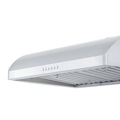 Under-Cabinet Range Hood, 30 Inches Wide in Stainless Steel