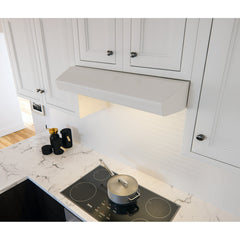 Under Cabinet Range Hood, Breeze, 30 in., 250 CFM, Matte White