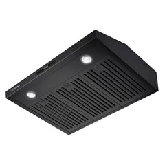 Under Cabinet Range Hood, Haven, 30 In., Ducted, Stainless Steel, Matte Black